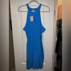 Blue fabletics dress. Can dress up or down
